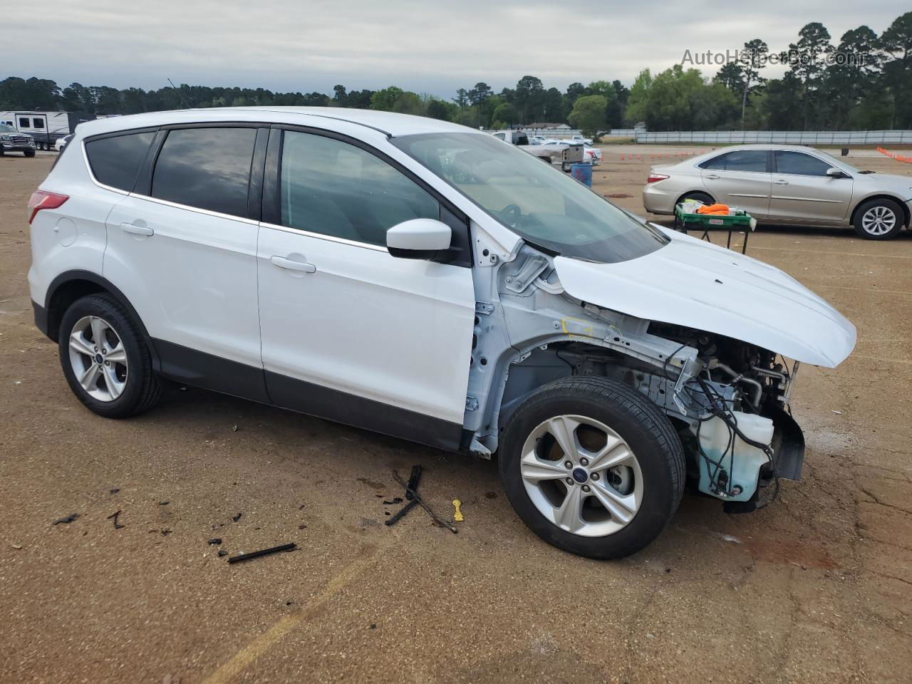 2015 Ford Escape Se White vin: 1FMCU0G76FUC24472