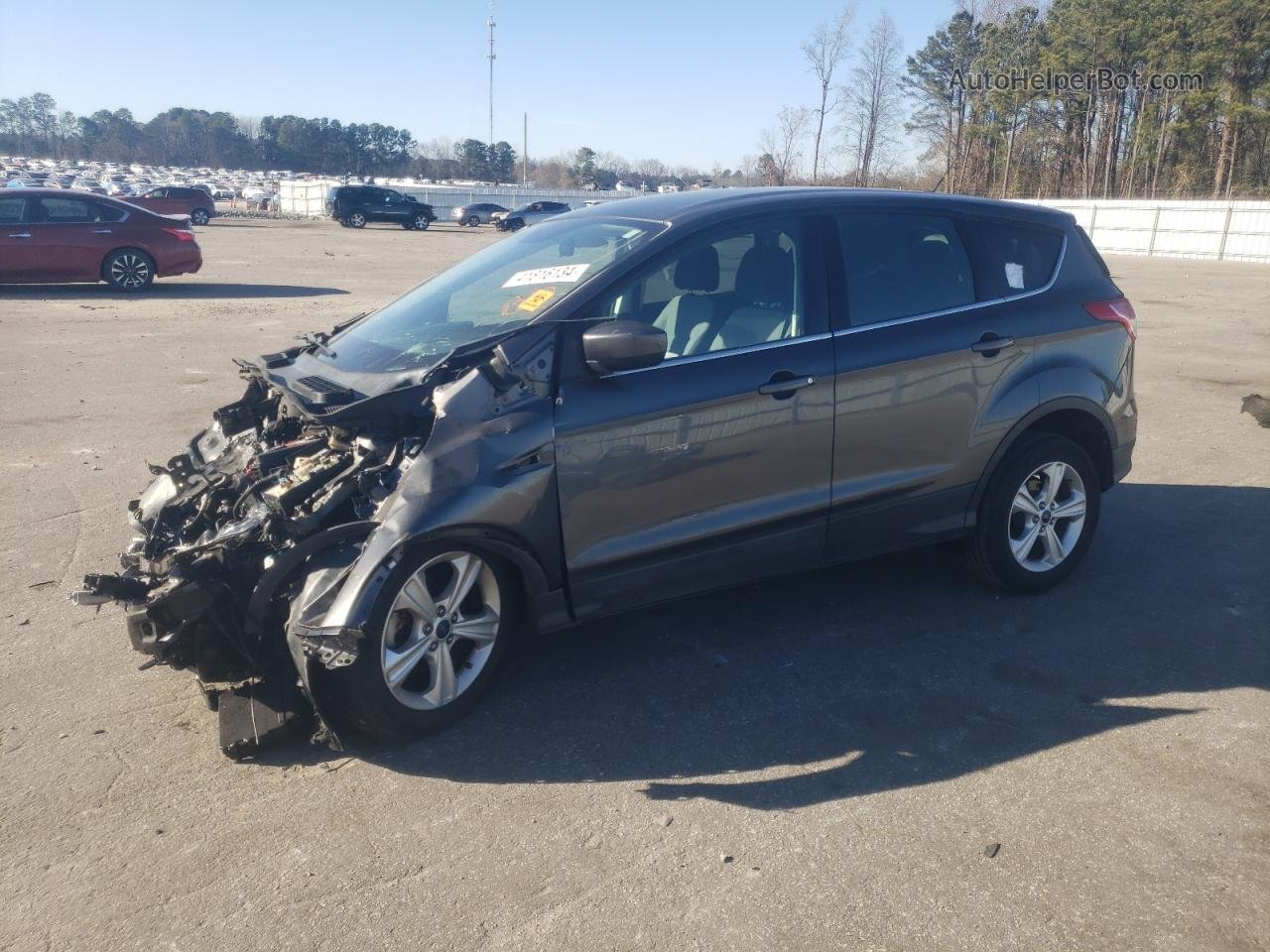 2016 Ford Escape Se Gray vin: 1FMCU0G76GUB30321