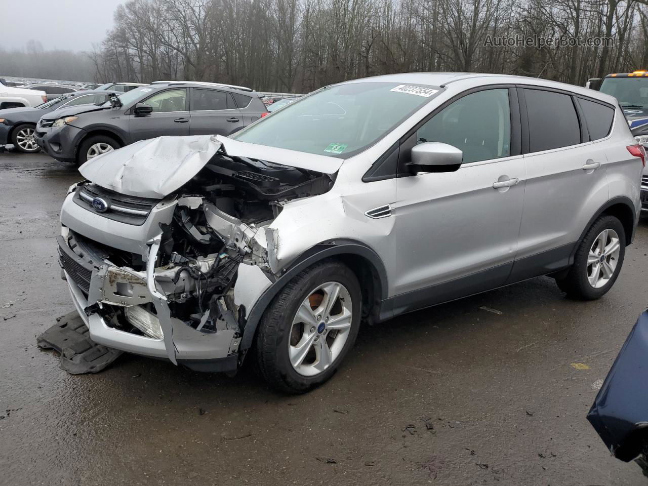 2016 Ford Escape Se Silver vin: 1FMCU0G76GUB75663