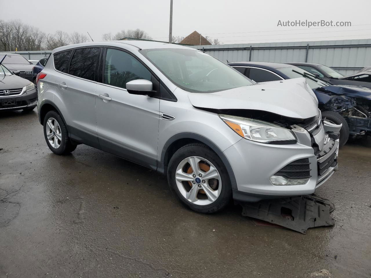 2016 Ford Escape Se Silver vin: 1FMCU0G76GUB75663