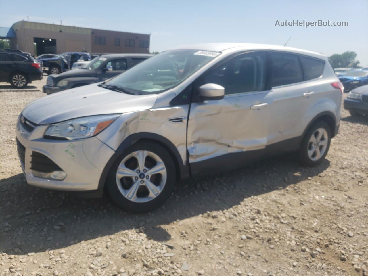 2016 Ford Escape Se Silver vin: 1FMCU0G78GUB53440