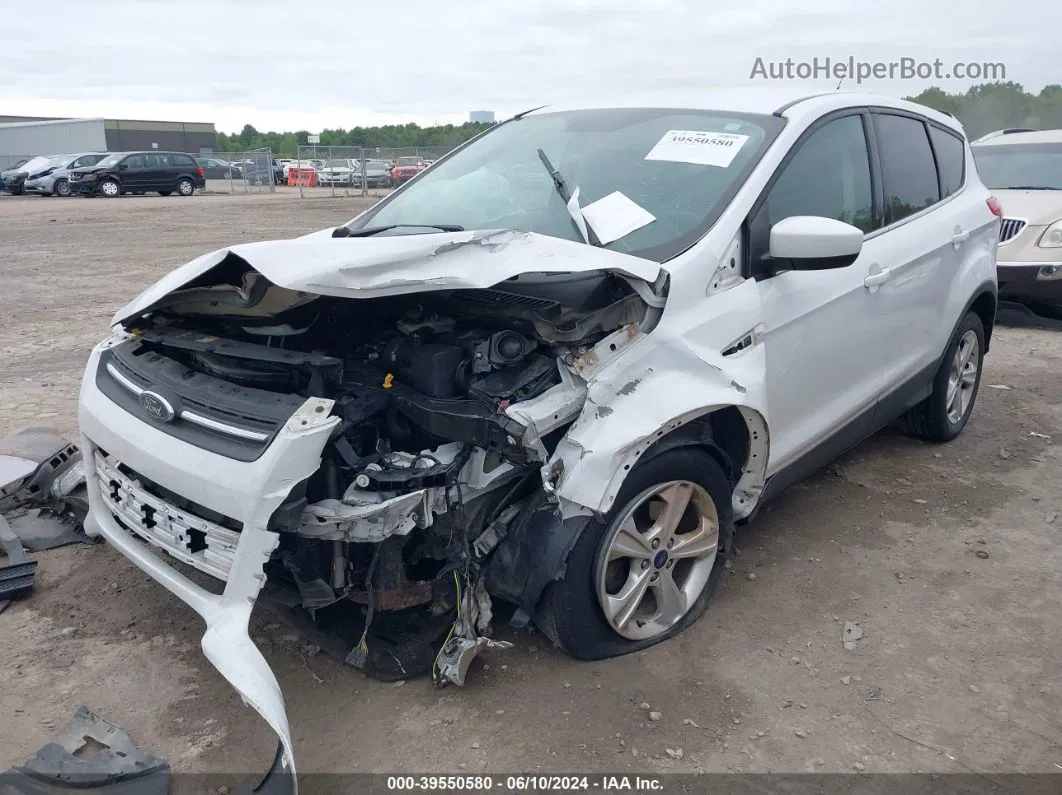 2016 Ford Escape Se White vin: 1FMCU0G78GUC23468