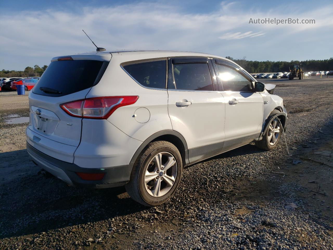 2015 Ford Escape Se White vin: 1FMCU0G79FUC55179