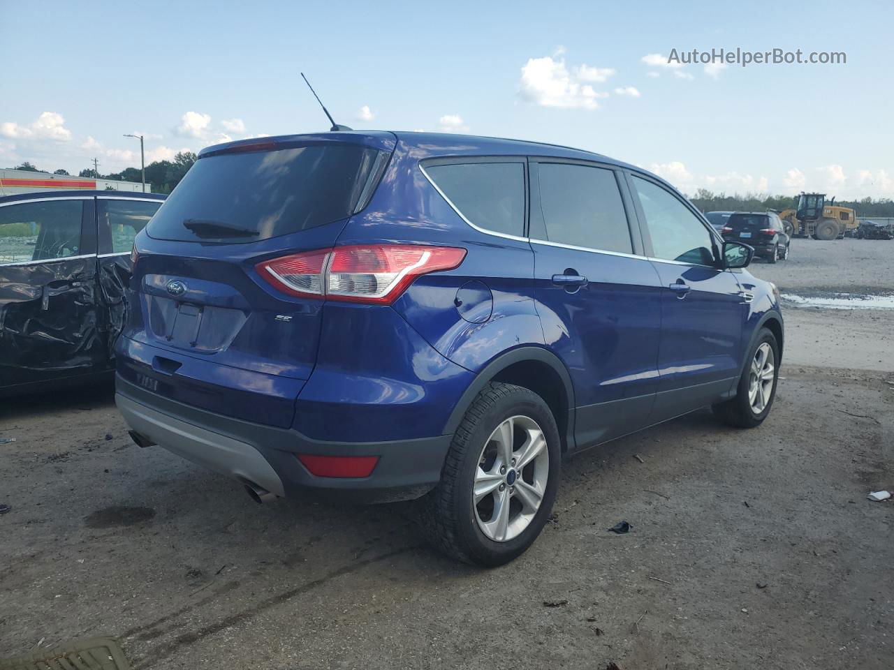 2015 Ford Escape Se Синий vin: 1FMCU0G7XFUC73688