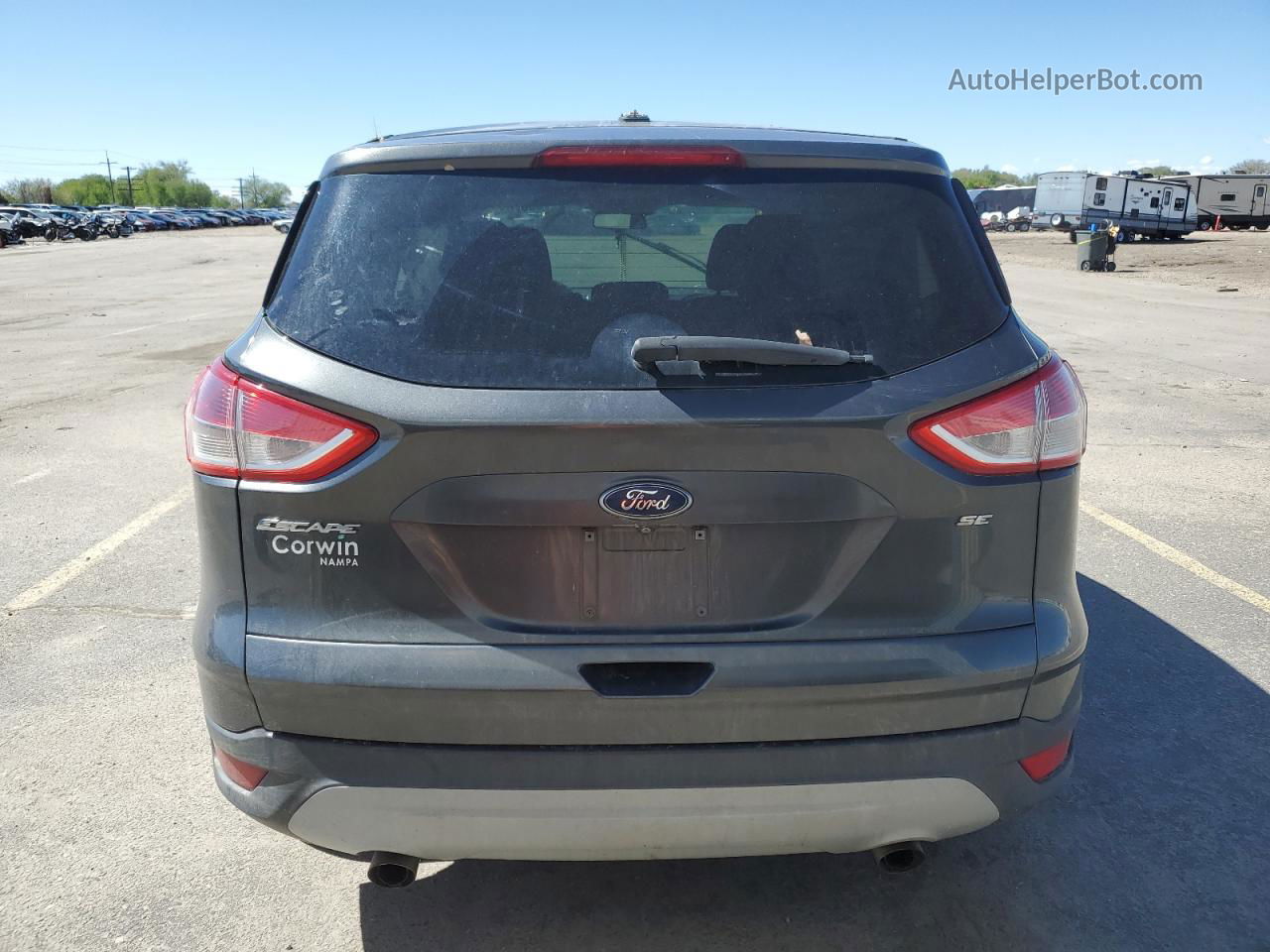 2016 Ford Escape Se Gray vin: 1FMCU0G7XGUA85206