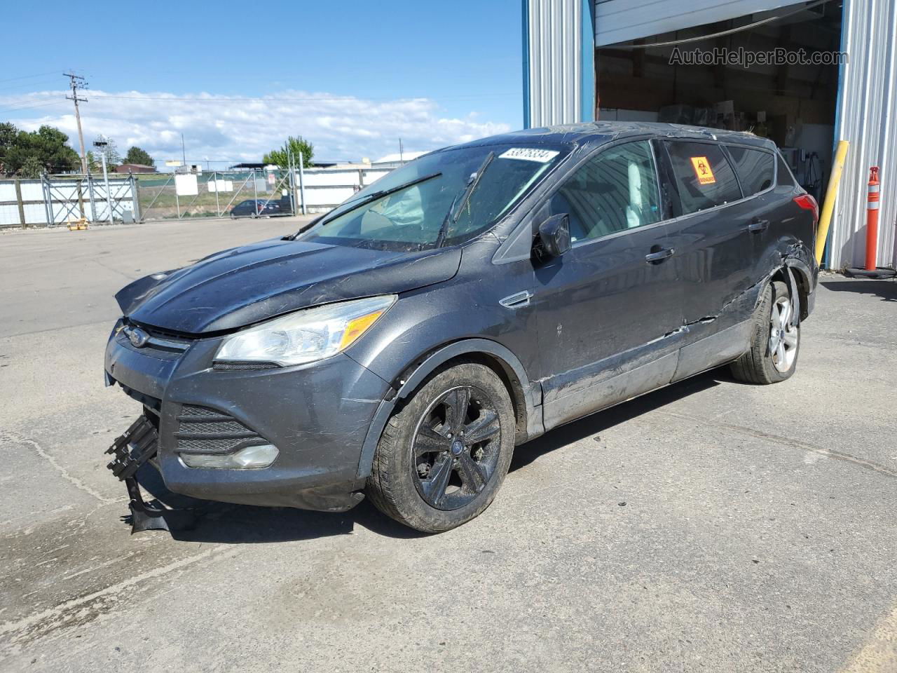 2016 Ford Escape Se Gray vin: 1FMCU0G7XGUA85206