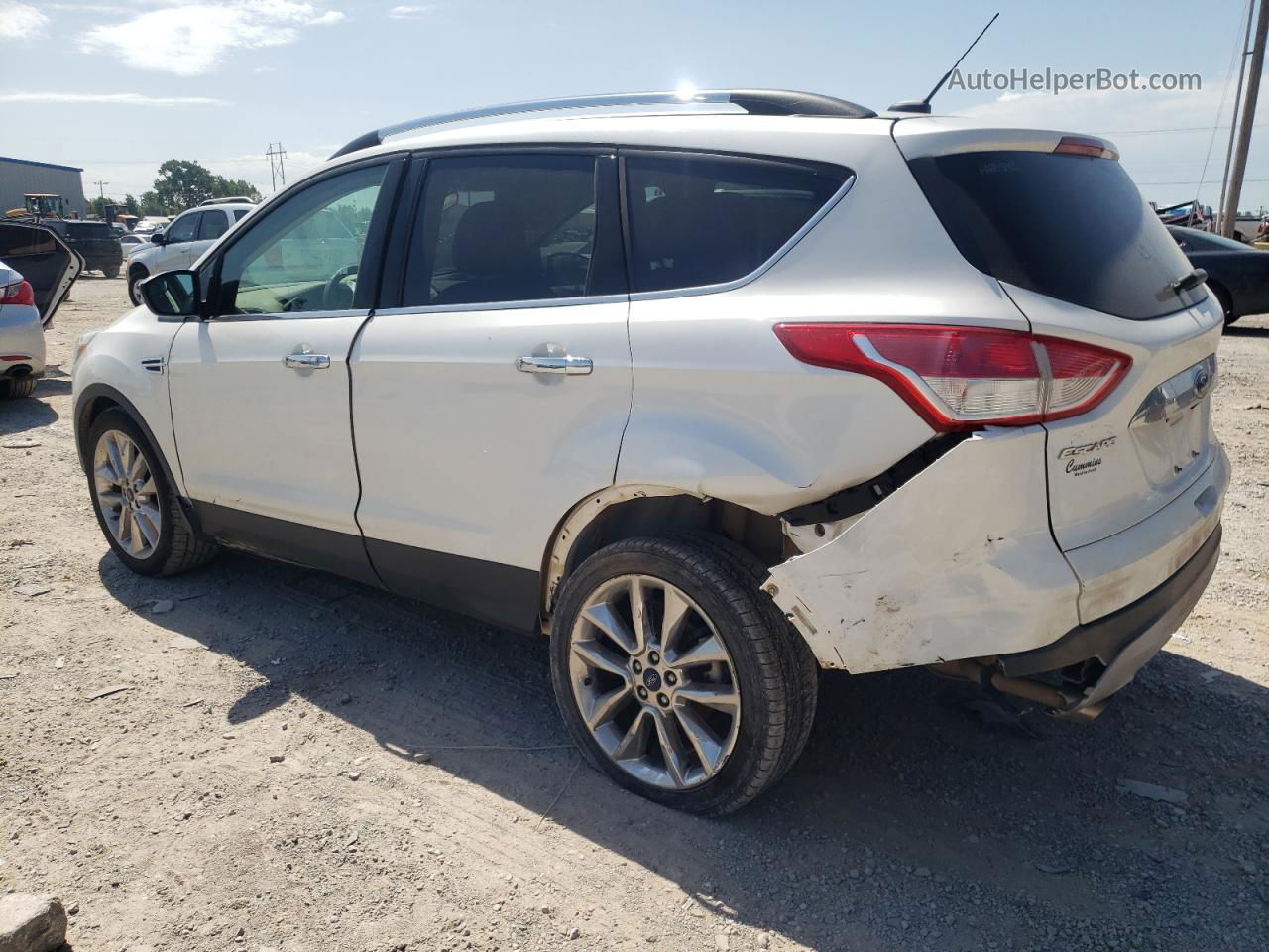 2016 Ford Escape Se White vin: 1FMCU0G7XGUC88094