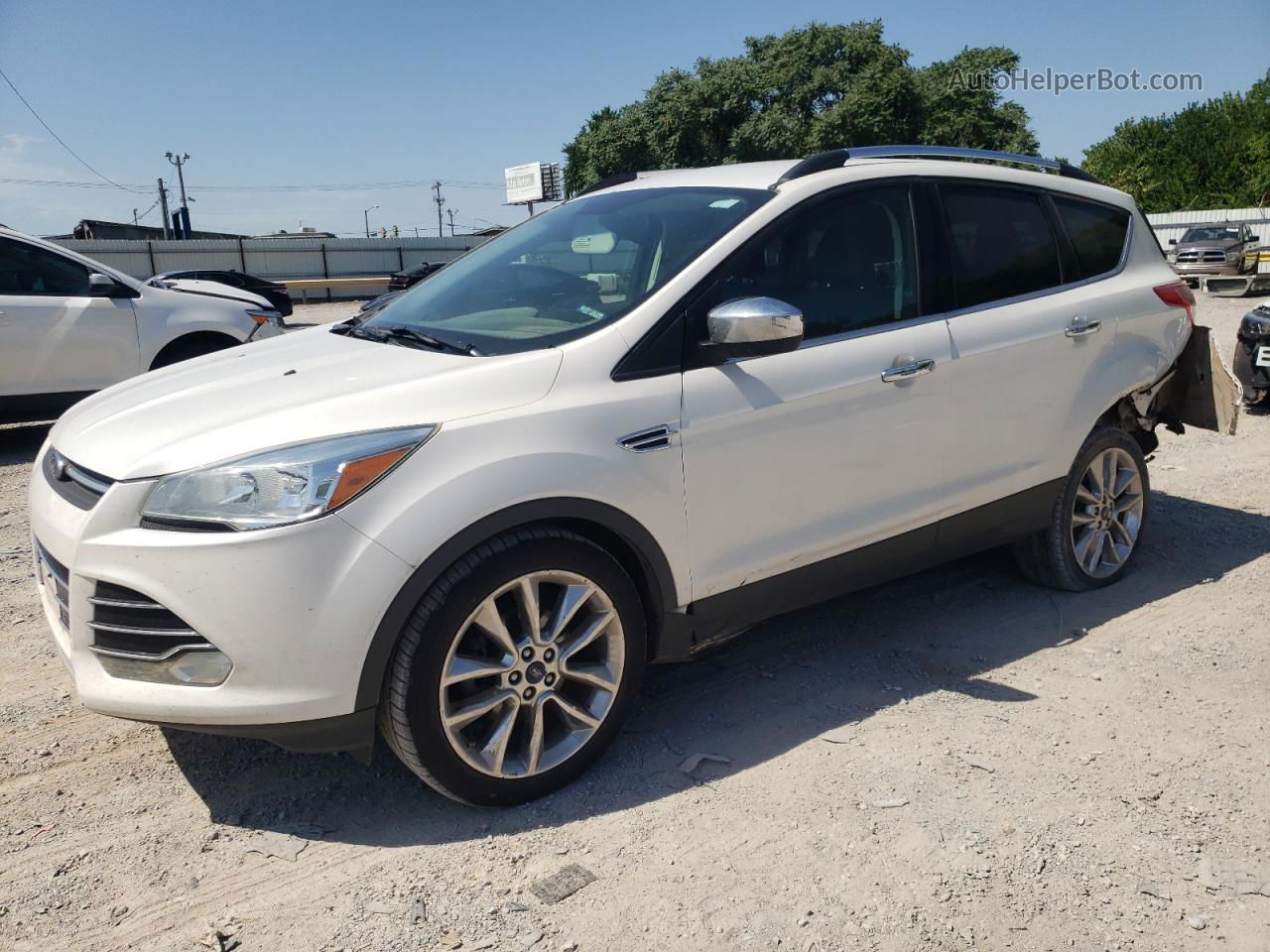 2016 Ford Escape Se White vin: 1FMCU0G7XGUC88094