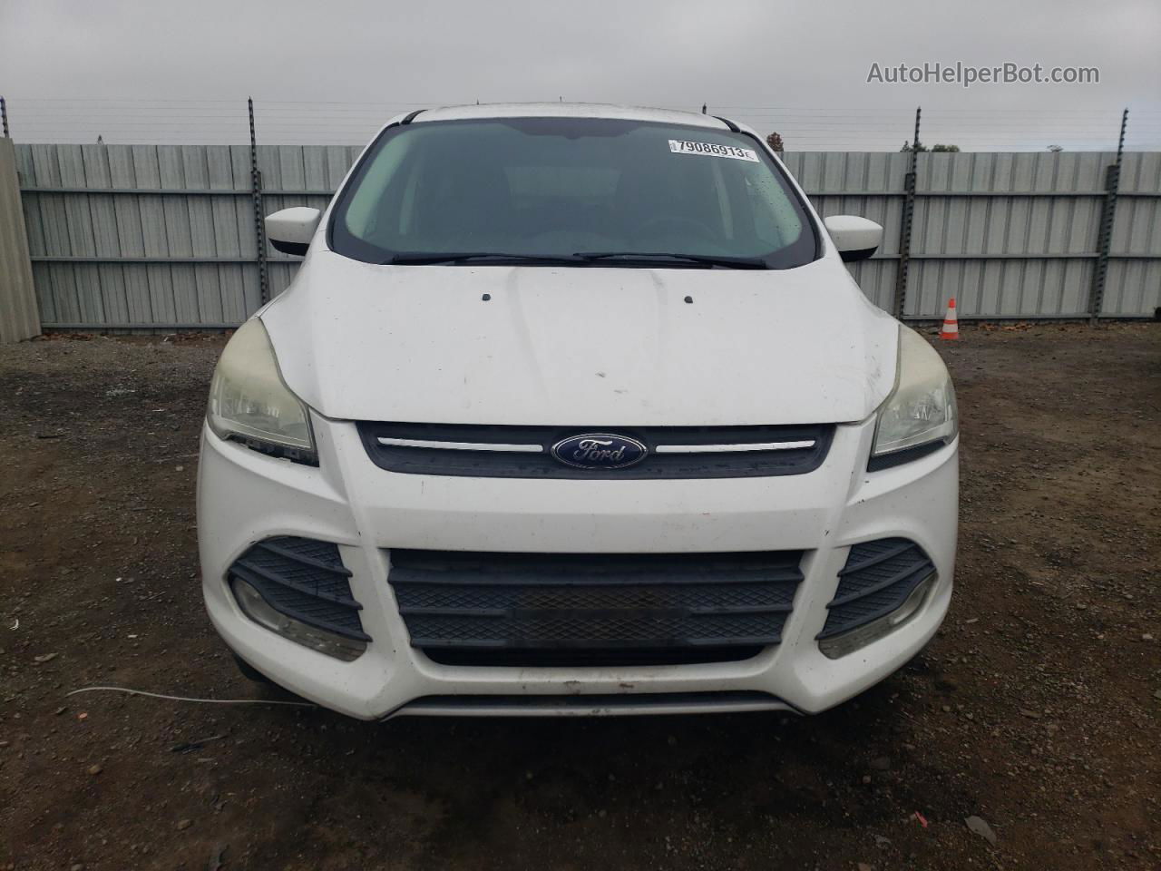 2013 Ford Escape Se White vin: 1FMCU0G90DUD11475