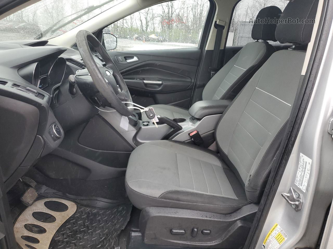 2015 Ford Escape Se Silver vin: 1FMCU0G90FUB78560