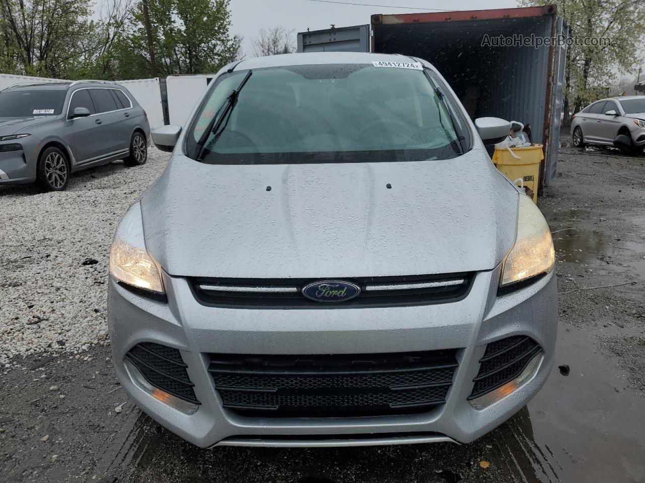 2015 Ford Escape Se Silver vin: 1FMCU0G90FUB78560