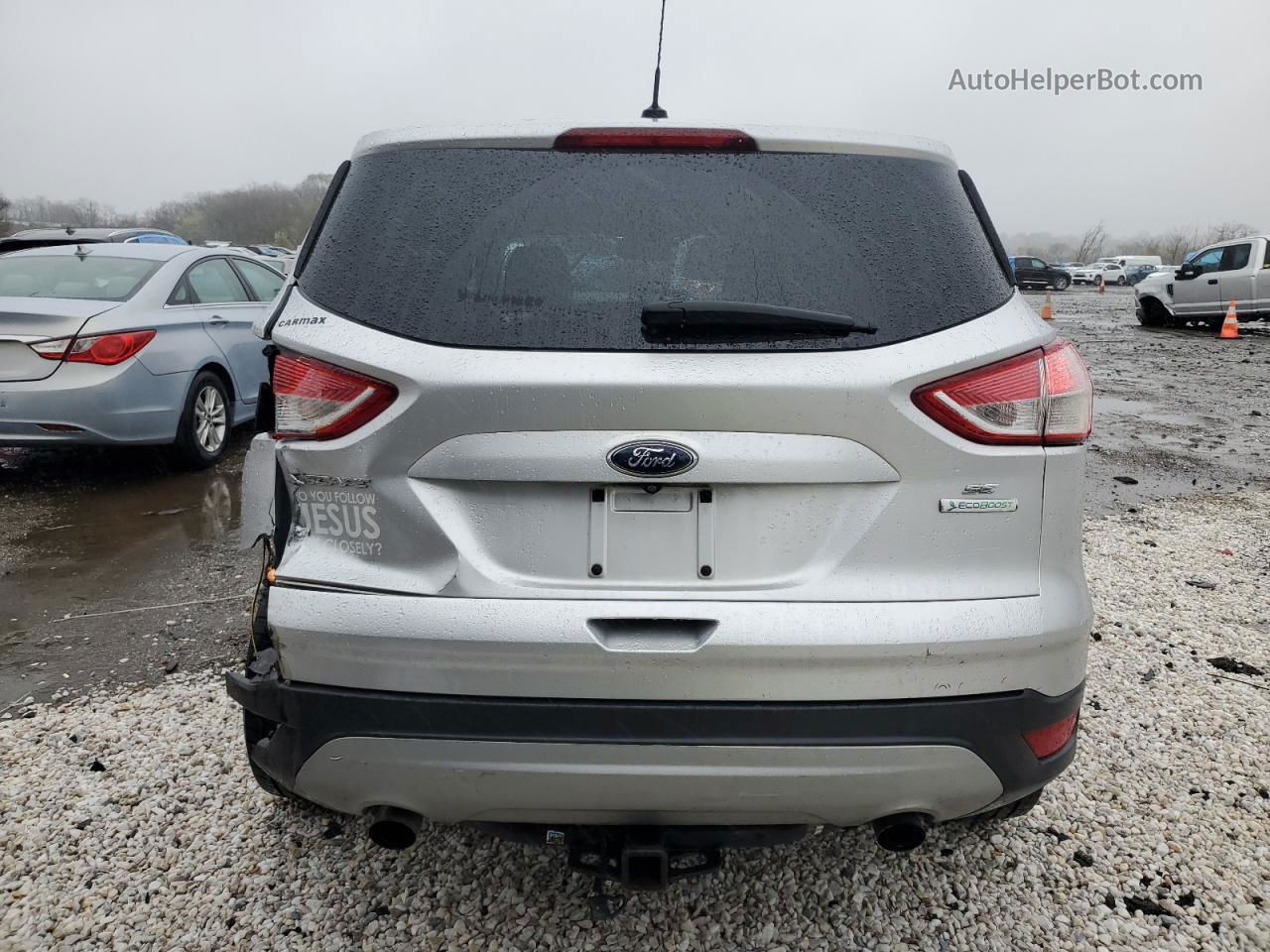 2015 Ford Escape Se Silver vin: 1FMCU0G90FUB78560