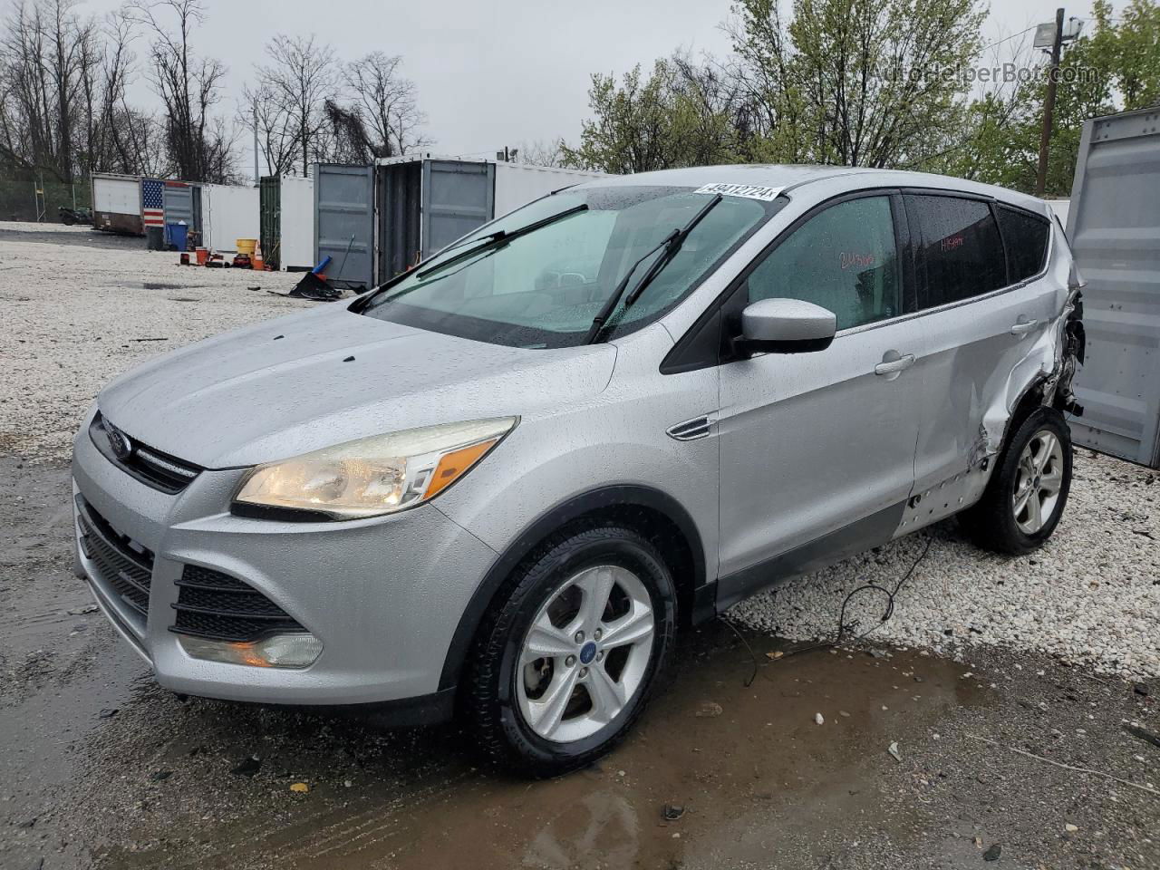 2015 Ford Escape Se Silver vin: 1FMCU0G90FUB78560