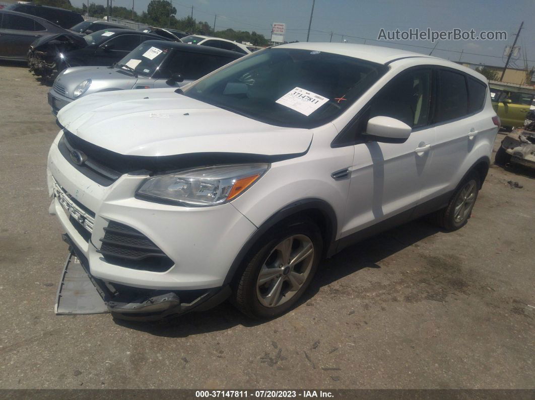 2015 Ford Escape Se White vin: 1FMCU0G90FUC90386