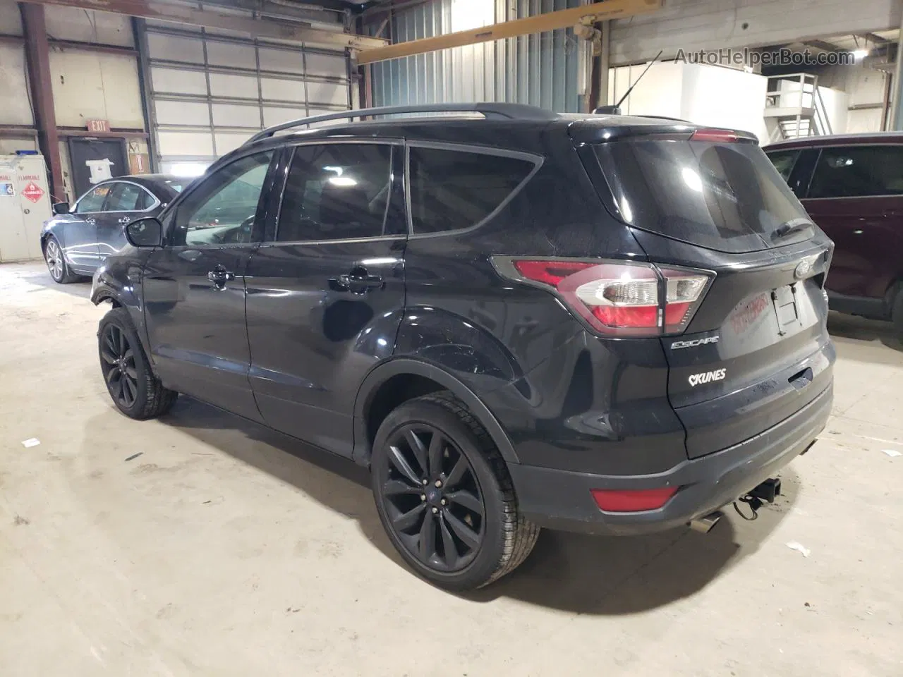 2017 Ford Escape Se Black vin: 1FMCU0G90HUA43923