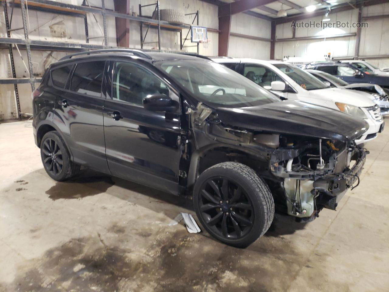 2017 Ford Escape Se Black vin: 1FMCU0G90HUA43923