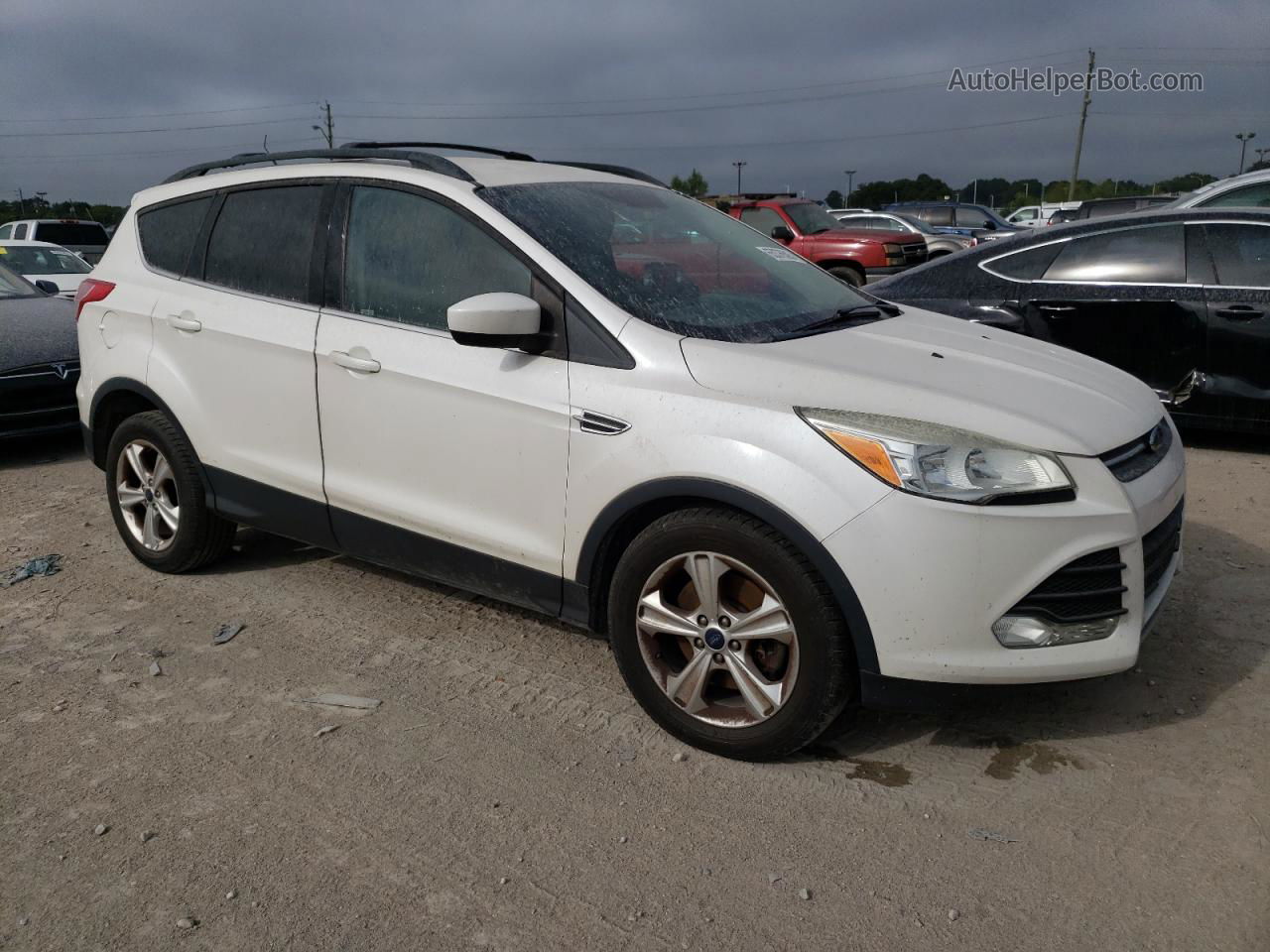 2013 Ford Escape Se White vin: 1FMCU0G91DUD51399