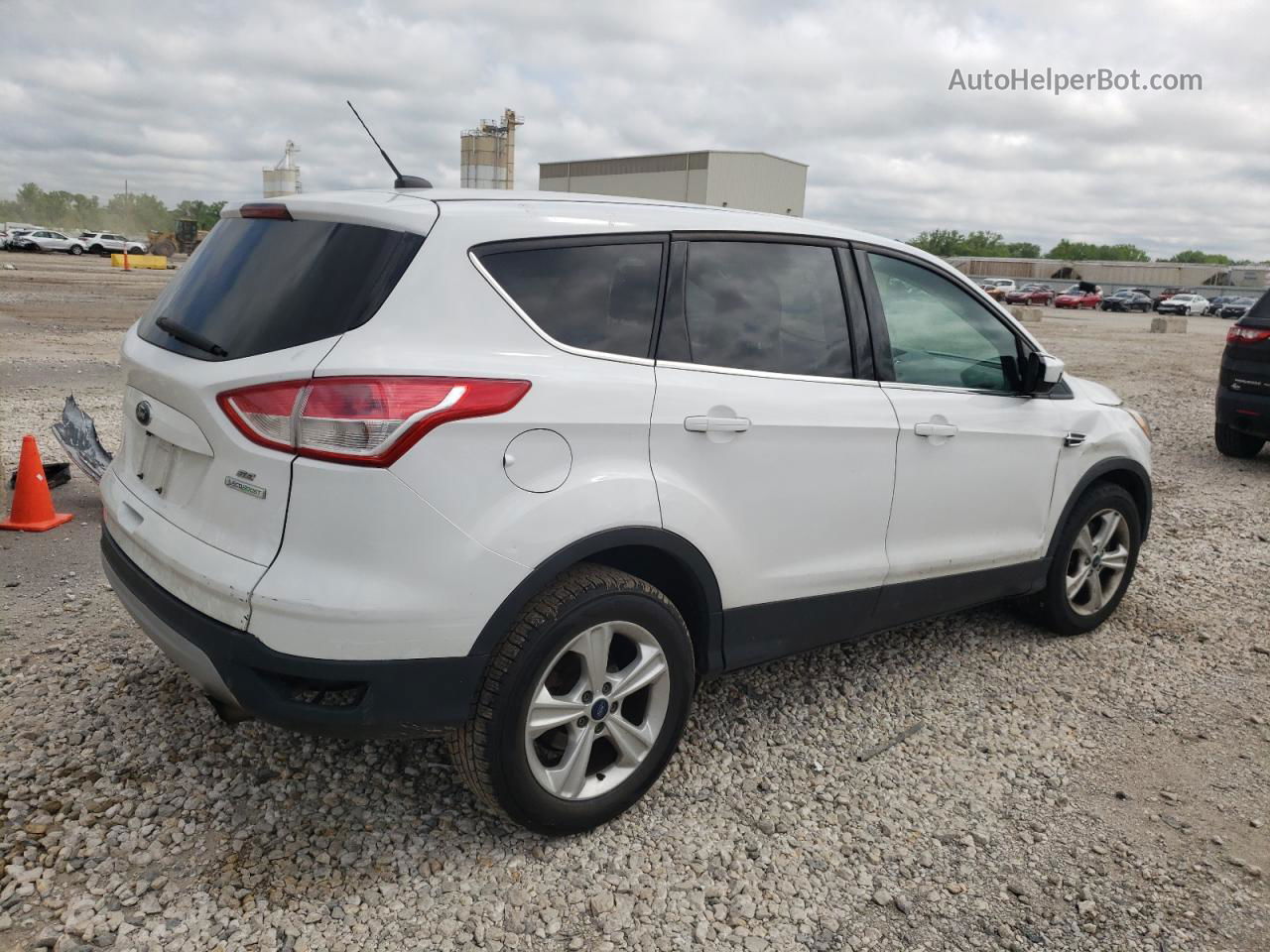 2013 Ford Escape Se White vin: 1FMCU0G91DUD53752