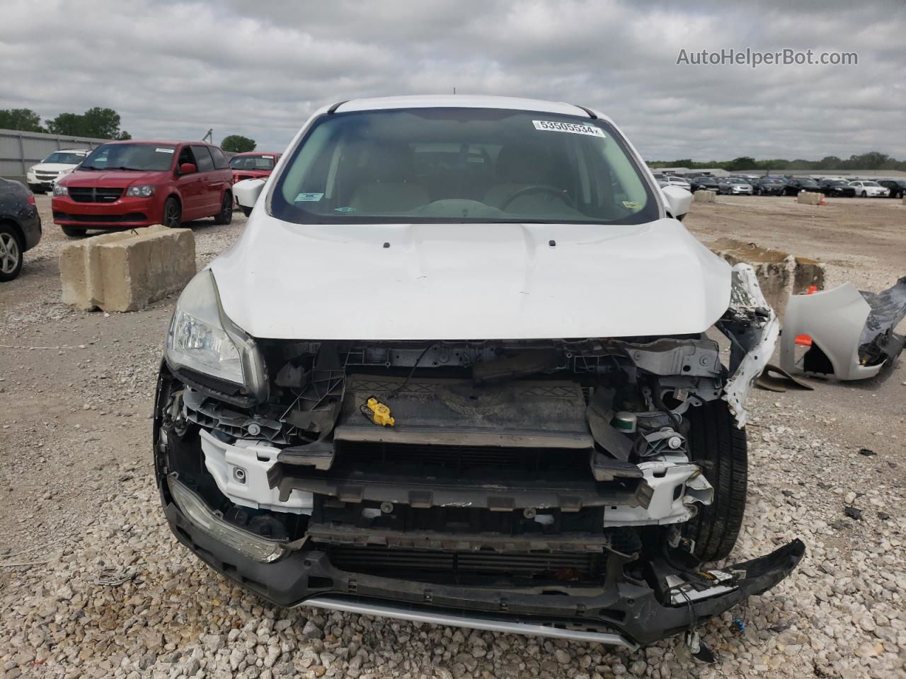 2013 Ford Escape Se White vin: 1FMCU0G91DUD53752