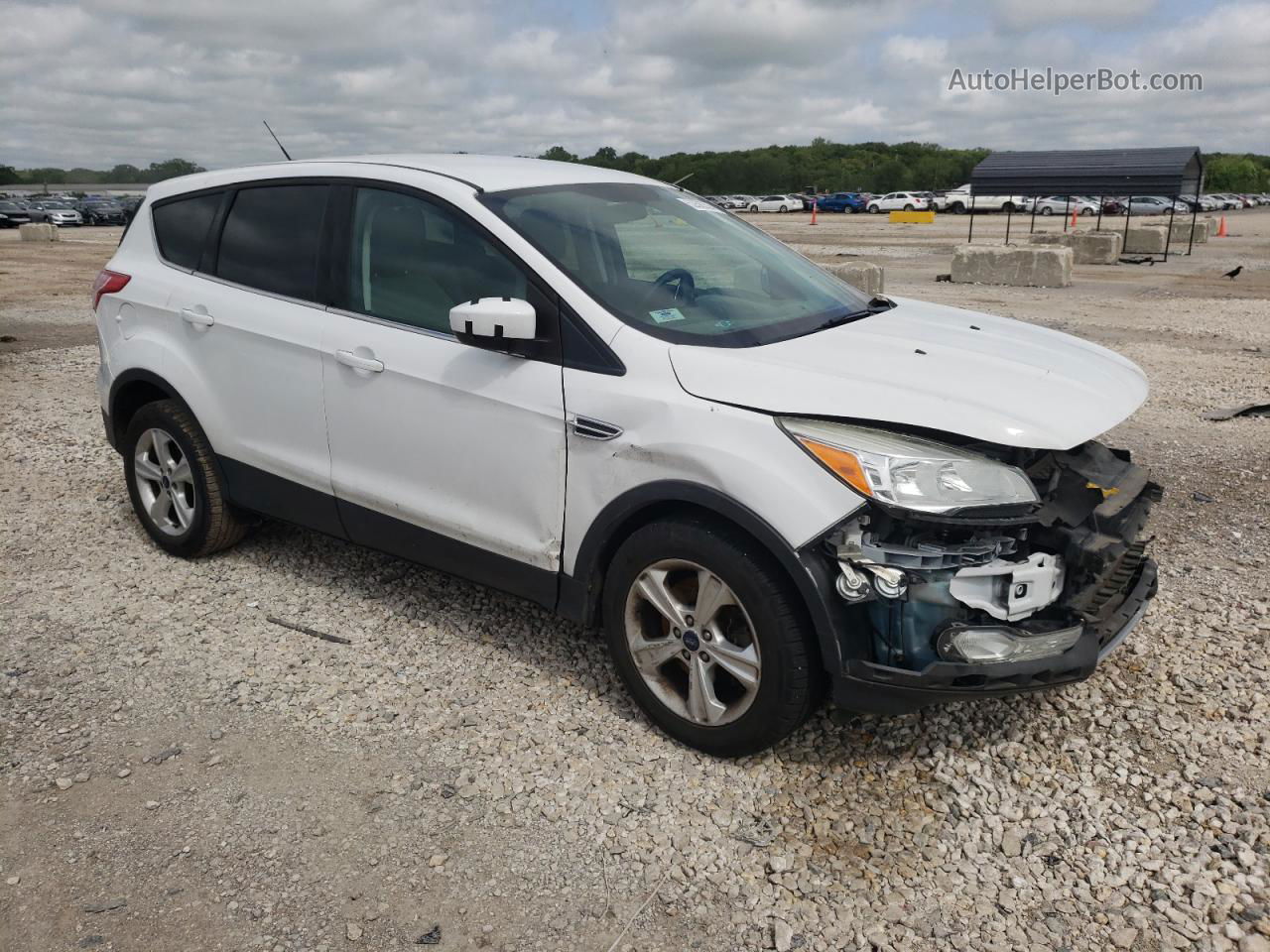 2013 Ford Escape Se White vin: 1FMCU0G91DUD53752