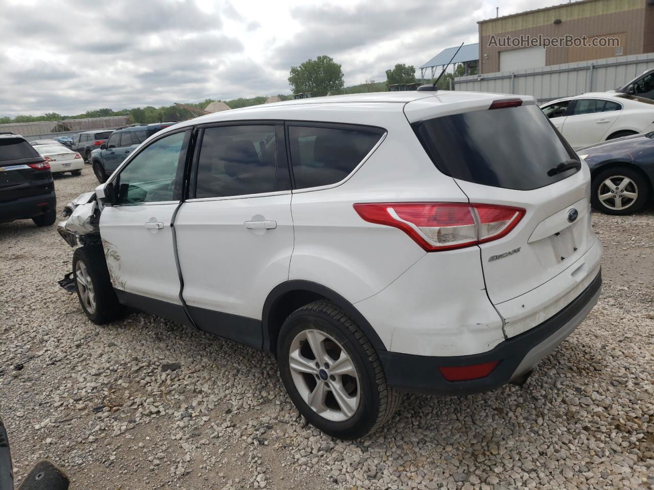 2013 Ford Escape Se White vin: 1FMCU0G91DUD53752