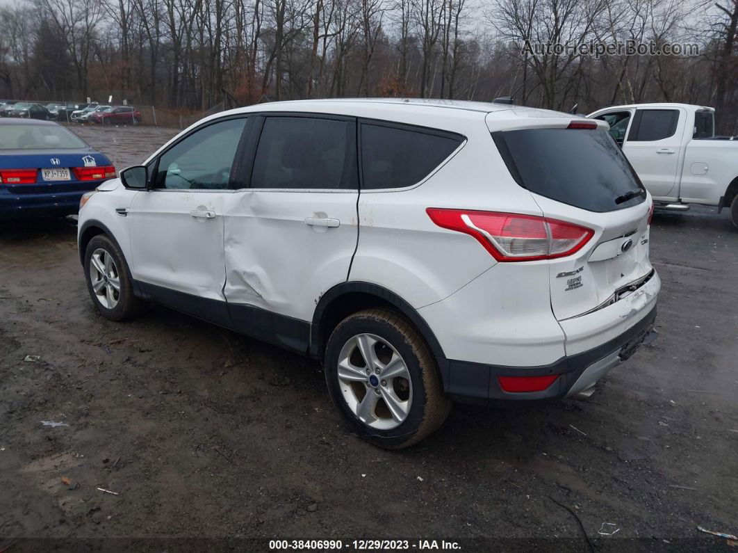 2014 Ford Escape Se White vin: 1FMCU0G91EUD38511