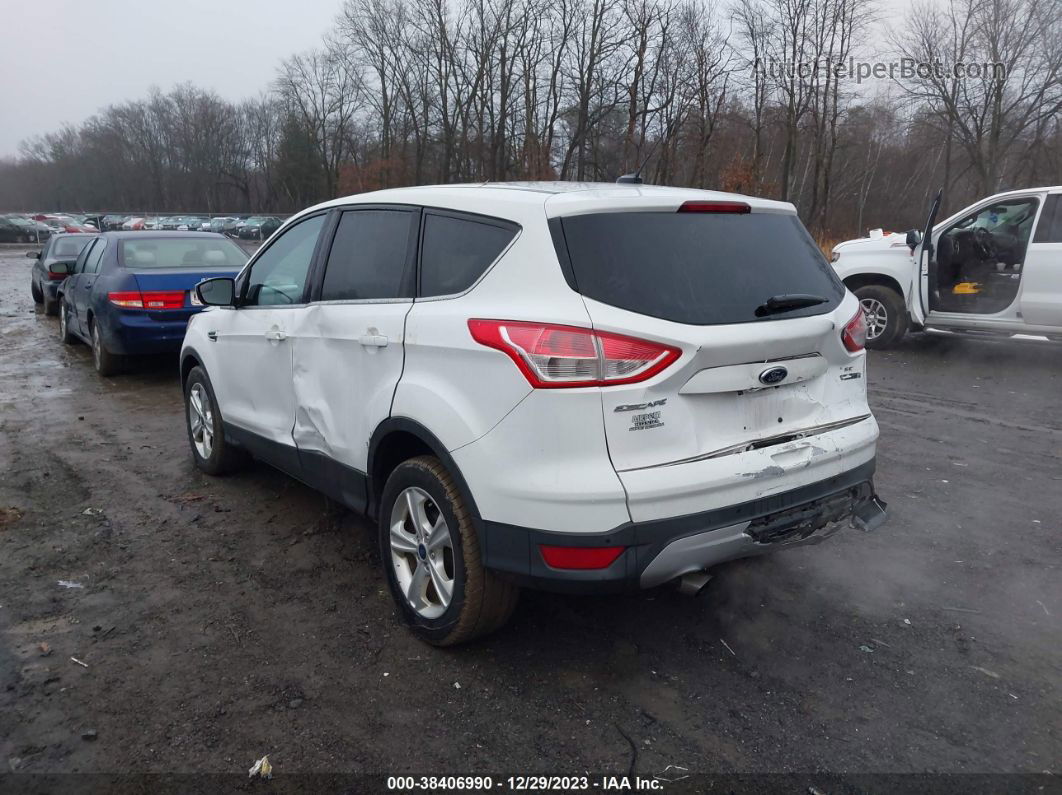 2014 Ford Escape Se White vin: 1FMCU0G91EUD38511