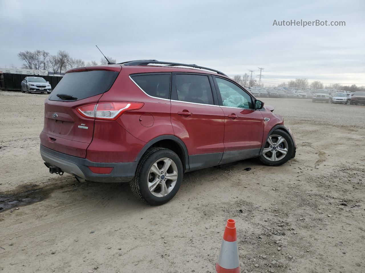 2015 Ford Escape Se Red vin: 1FMCU0G91FUB37418