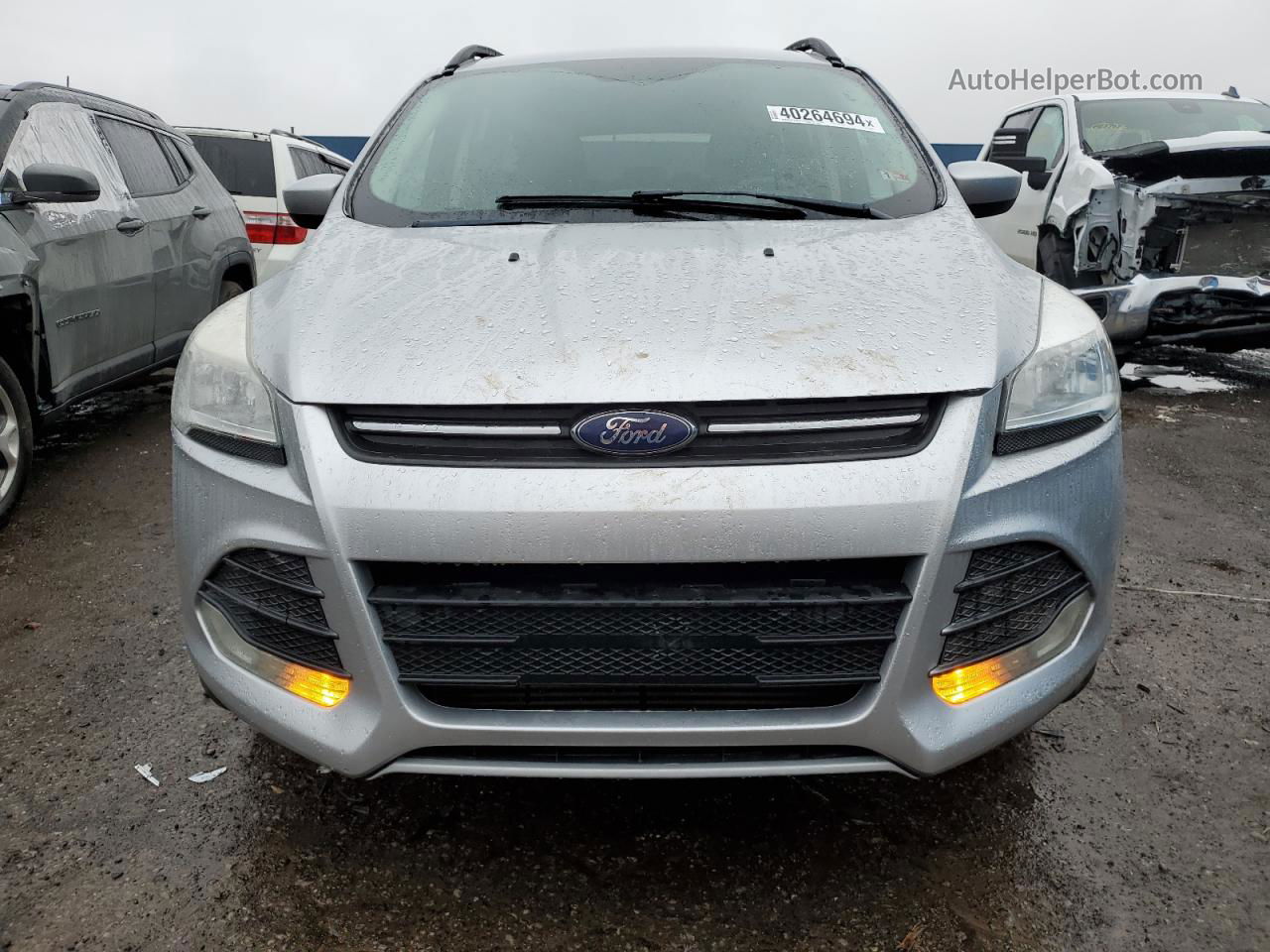 2016 Ford Escape Se Silver vin: 1FMCU0G91GUC34619