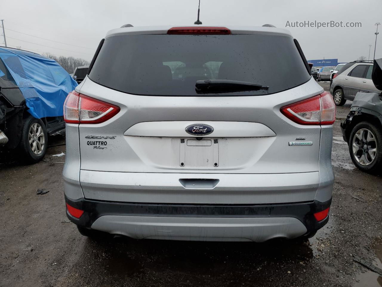 2016 Ford Escape Se Silver vin: 1FMCU0G91GUC34619