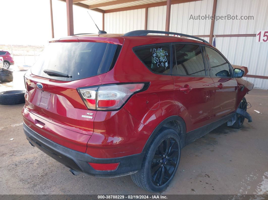 2017 Ford Escape Se Maroon vin: 1FMCU0G91HUD40490