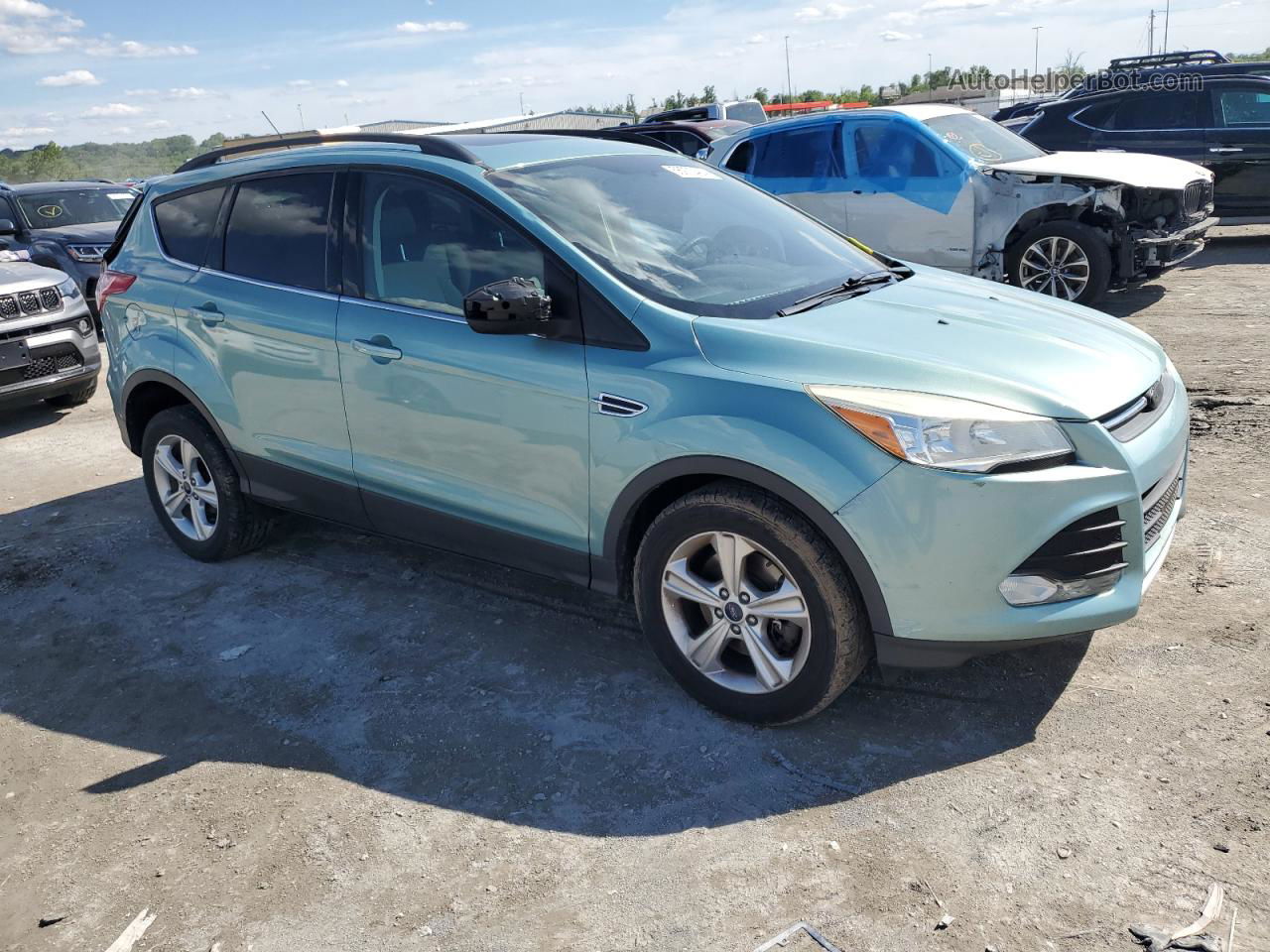 2013 Ford Escape Se Turquoise vin: 1FMCU0G92DUC03102