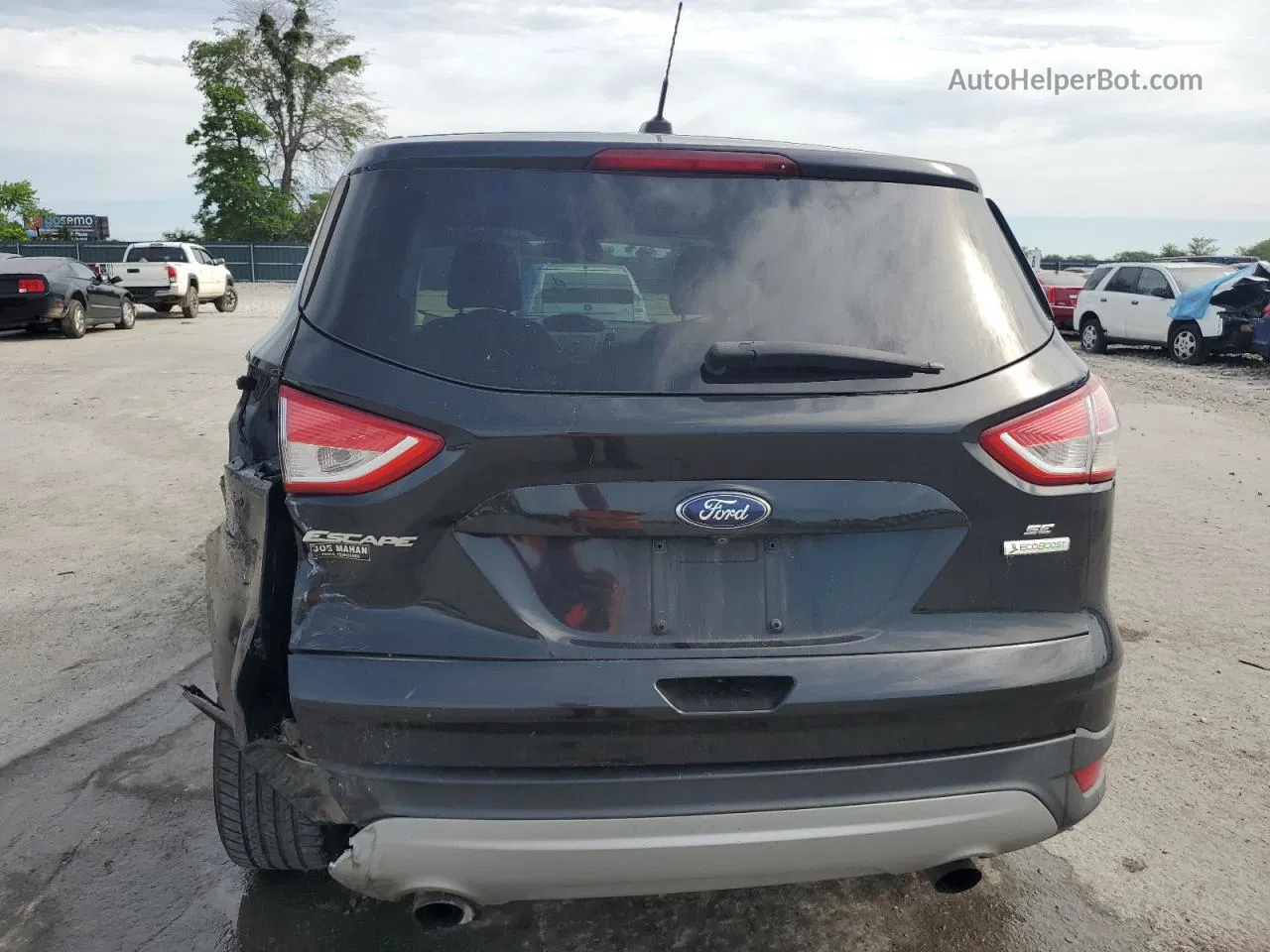 2015 Ford Escape Se Black vin: 1FMCU0G92FUB42143