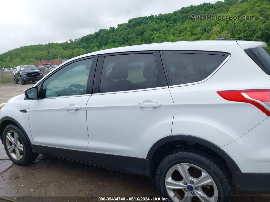 2014 Ford Escape Se White vin: 1FMCU0G93EUB40576