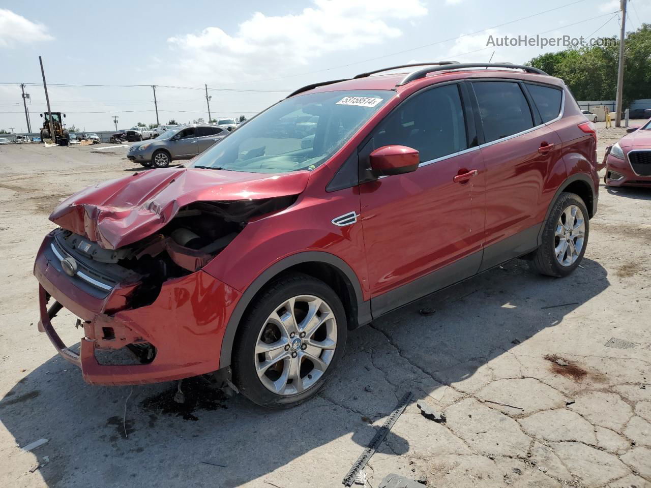 2013 Ford Escape Se Maroon vin: 1FMCU0G94DUC02825