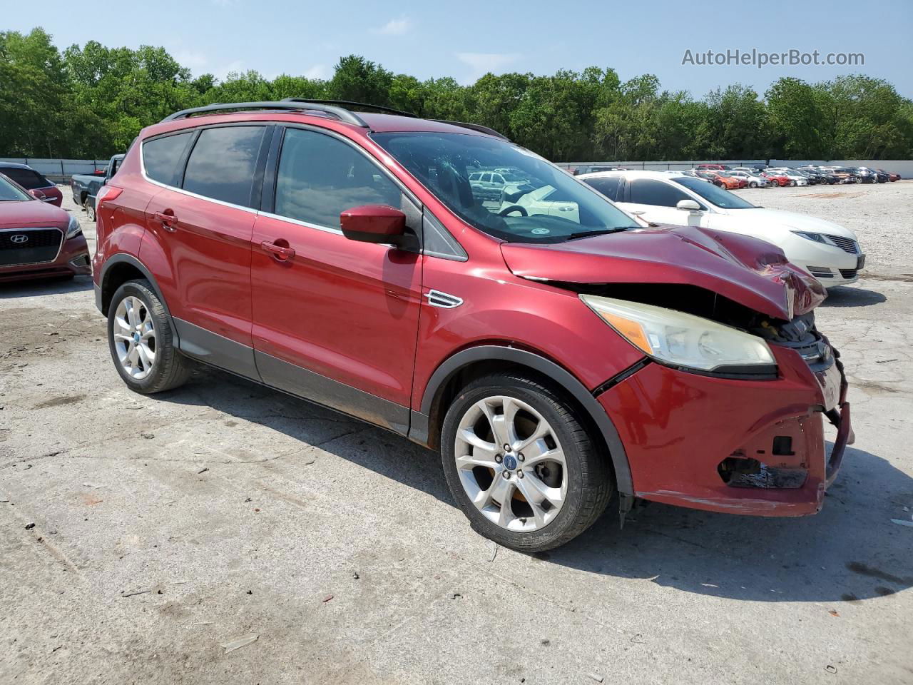 2013 Ford Escape Se Темно-бордовый vin: 1FMCU0G94DUC02825