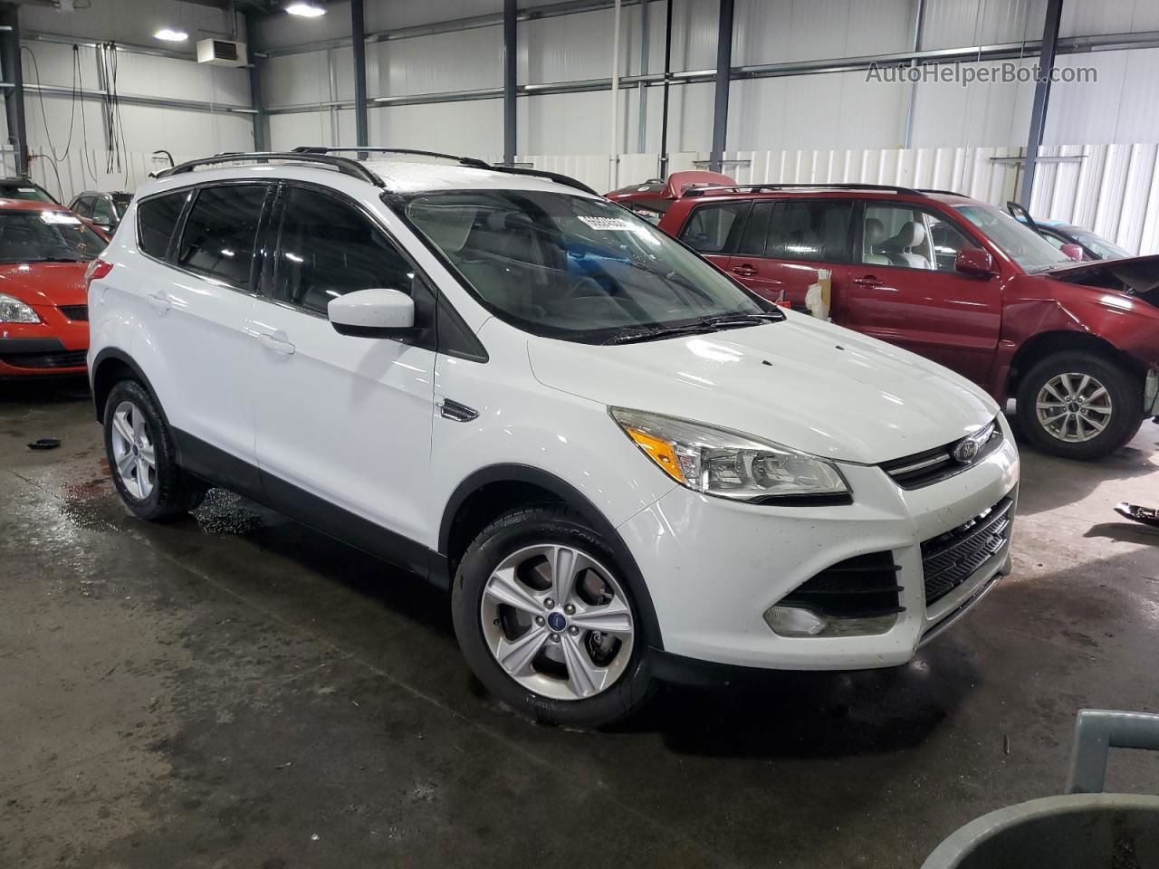 2014 Ford Escape Se White vin: 1FMCU0G94EUB80603