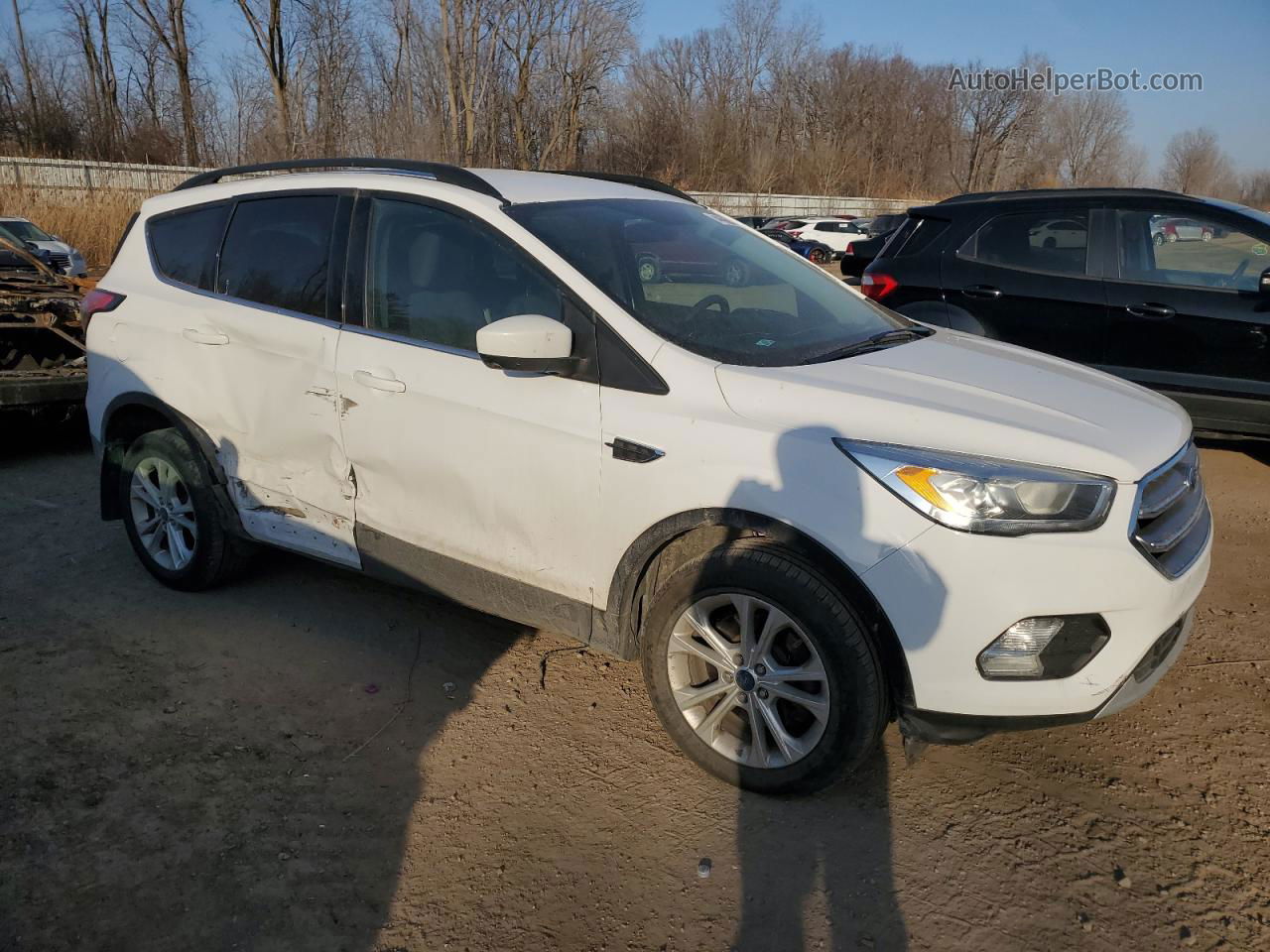 2017 Ford Escape Se White vin: 1FMCU0G94HUF05044