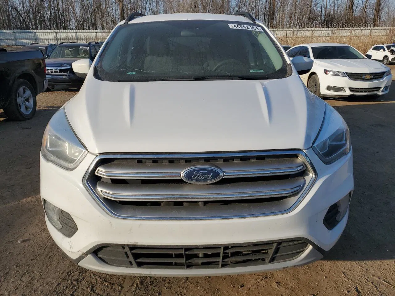 2017 Ford Escape Se White vin: 1FMCU0G94HUF05044