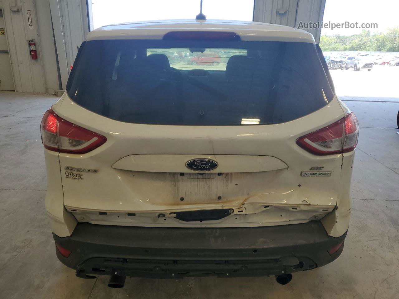 2014 Ford Escape Se White vin: 1FMCU0G95EUD73133