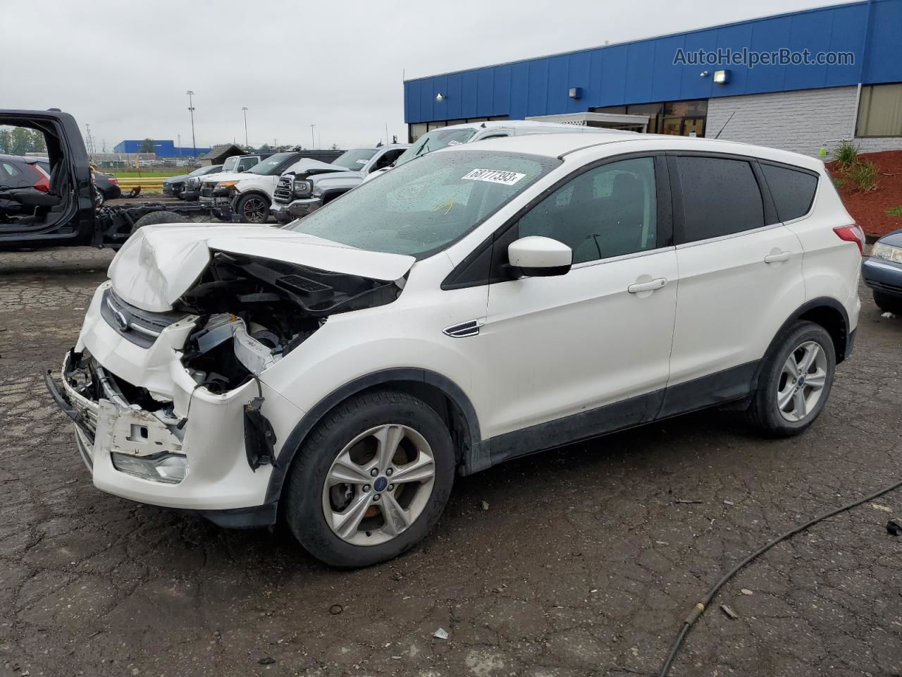 2015 Ford Escape Se White vin: 1FMCU0G95FUA40044