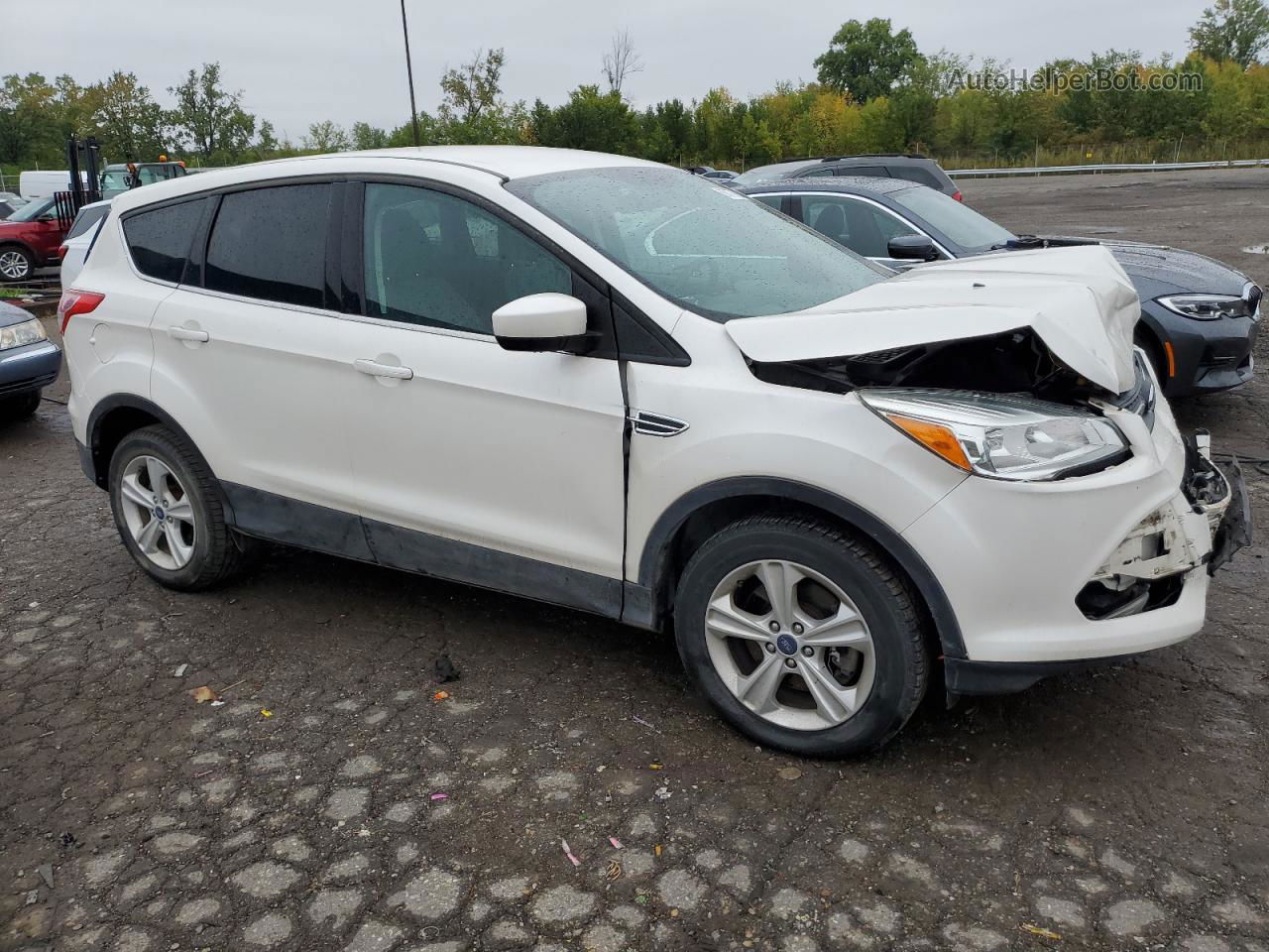 2015 Ford Escape Se White vin: 1FMCU0G95FUA40044