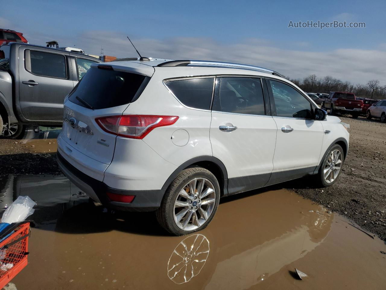 2016 Ford Escape Se White vin: 1FMCU0G95GUA09930