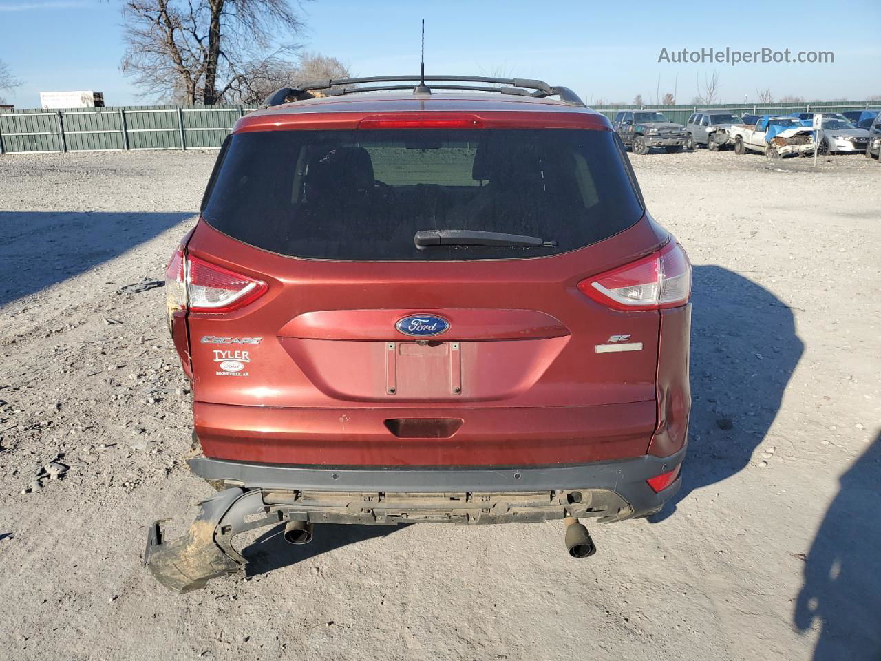 2016 Ford Escape Se Красный vin: 1FMCU0G95GUB89197