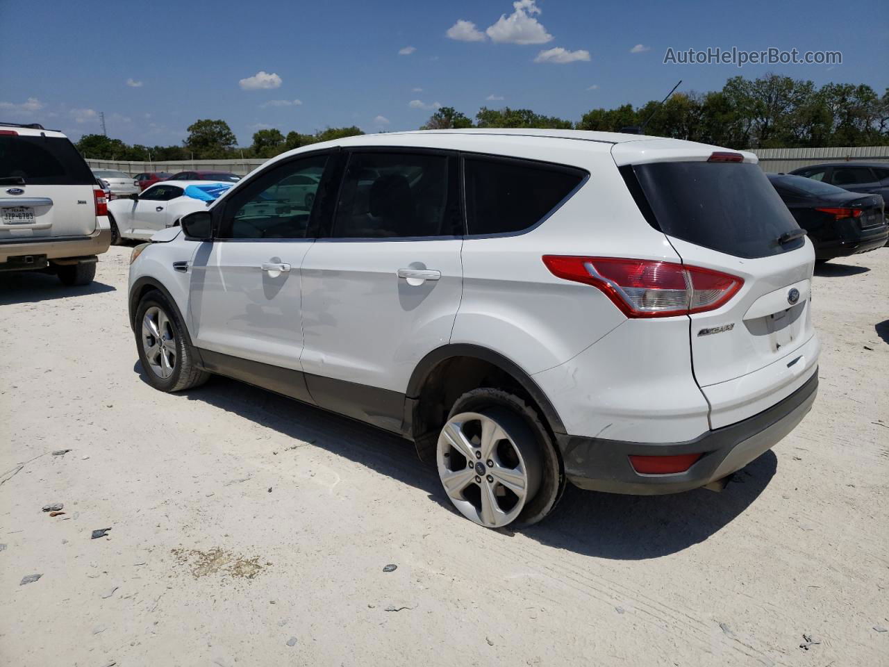 2015 Ford Escape Se White vin: 1FMCU0G96FUA10891