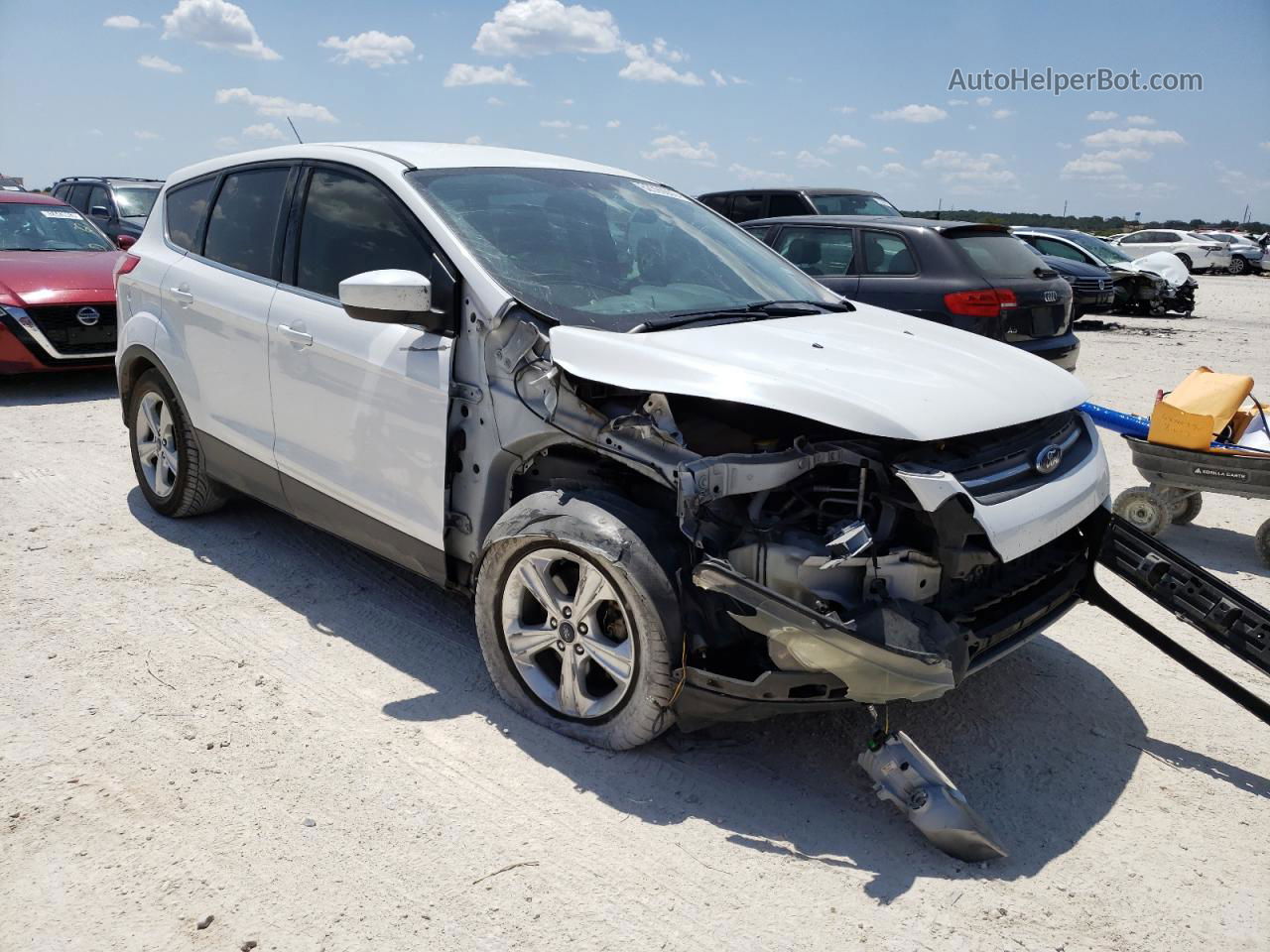 2015 Ford Escape Se White vin: 1FMCU0G96FUA10891