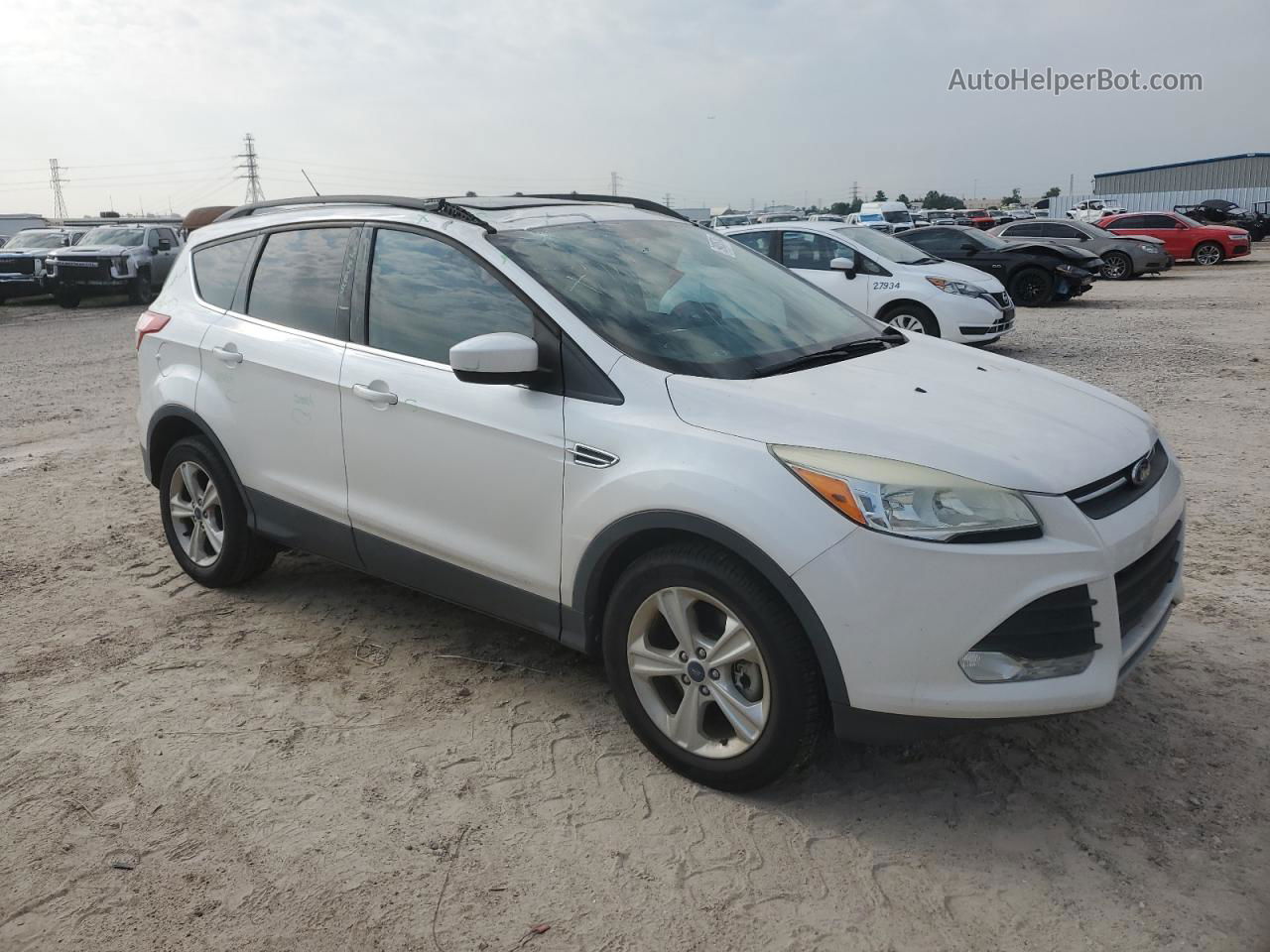 2014 Ford Escape Se White vin: 1FMCU0G97EUB84662