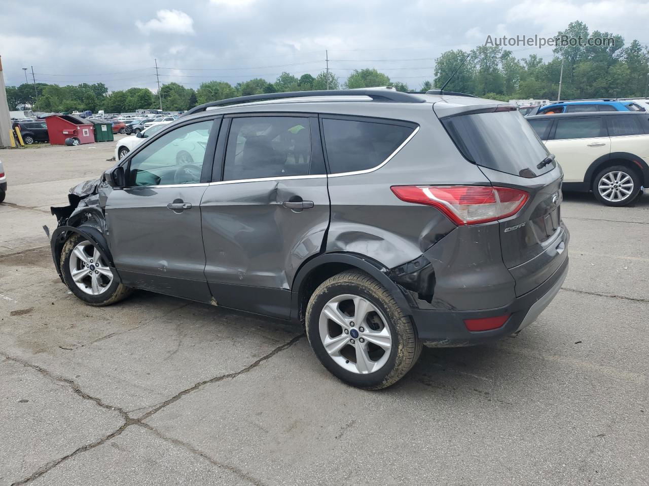 2014 Ford Escape Se Gray vin: 1FMCU0G97EUC66052