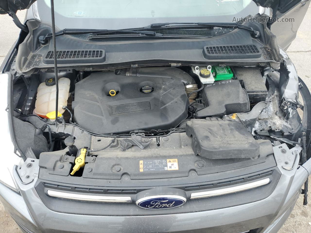 2014 Ford Escape Se Gray vin: 1FMCU0G97EUC66052