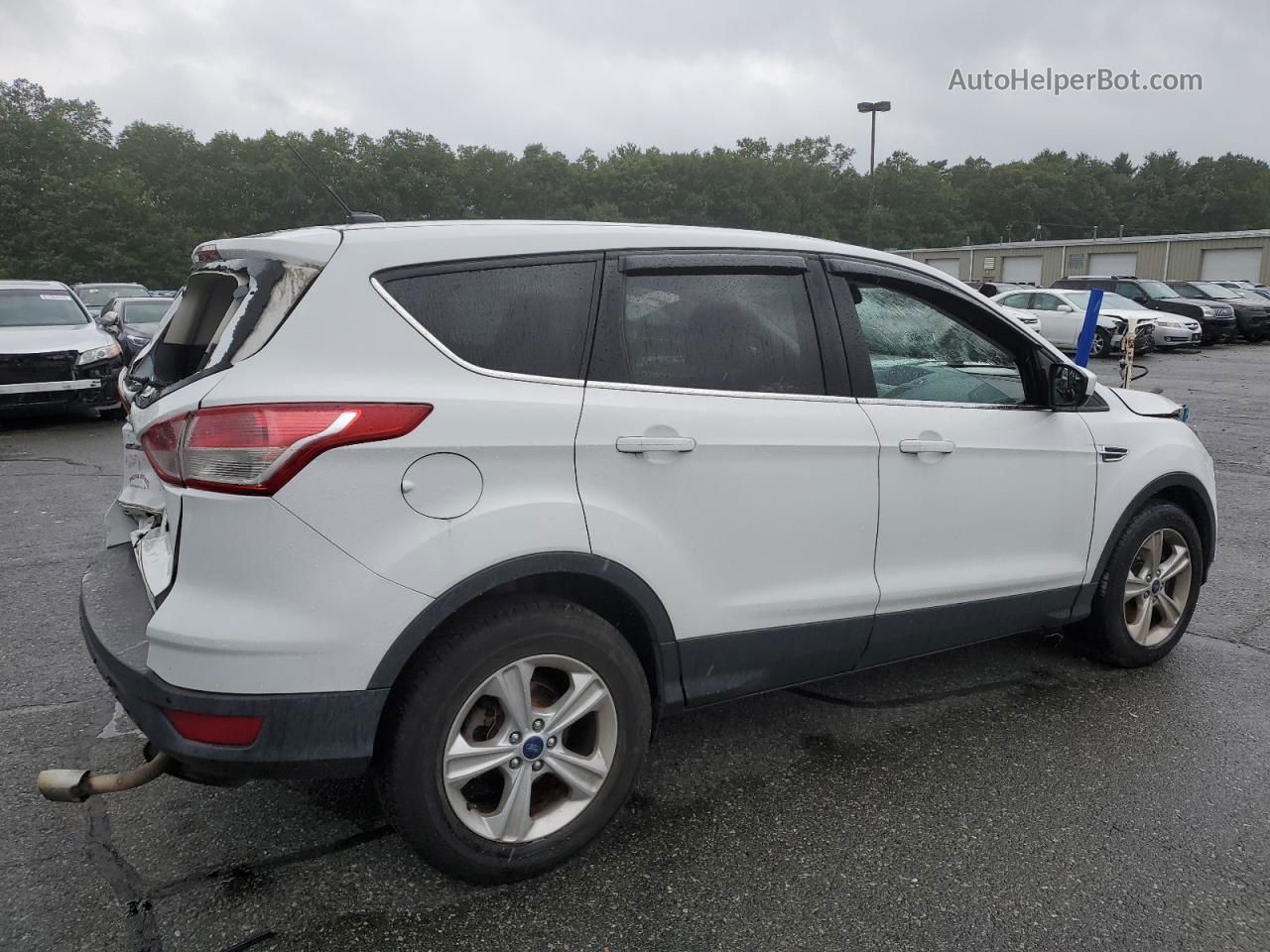 2014 Ford Escape Se White vin: 1FMCU0G97EUD73067